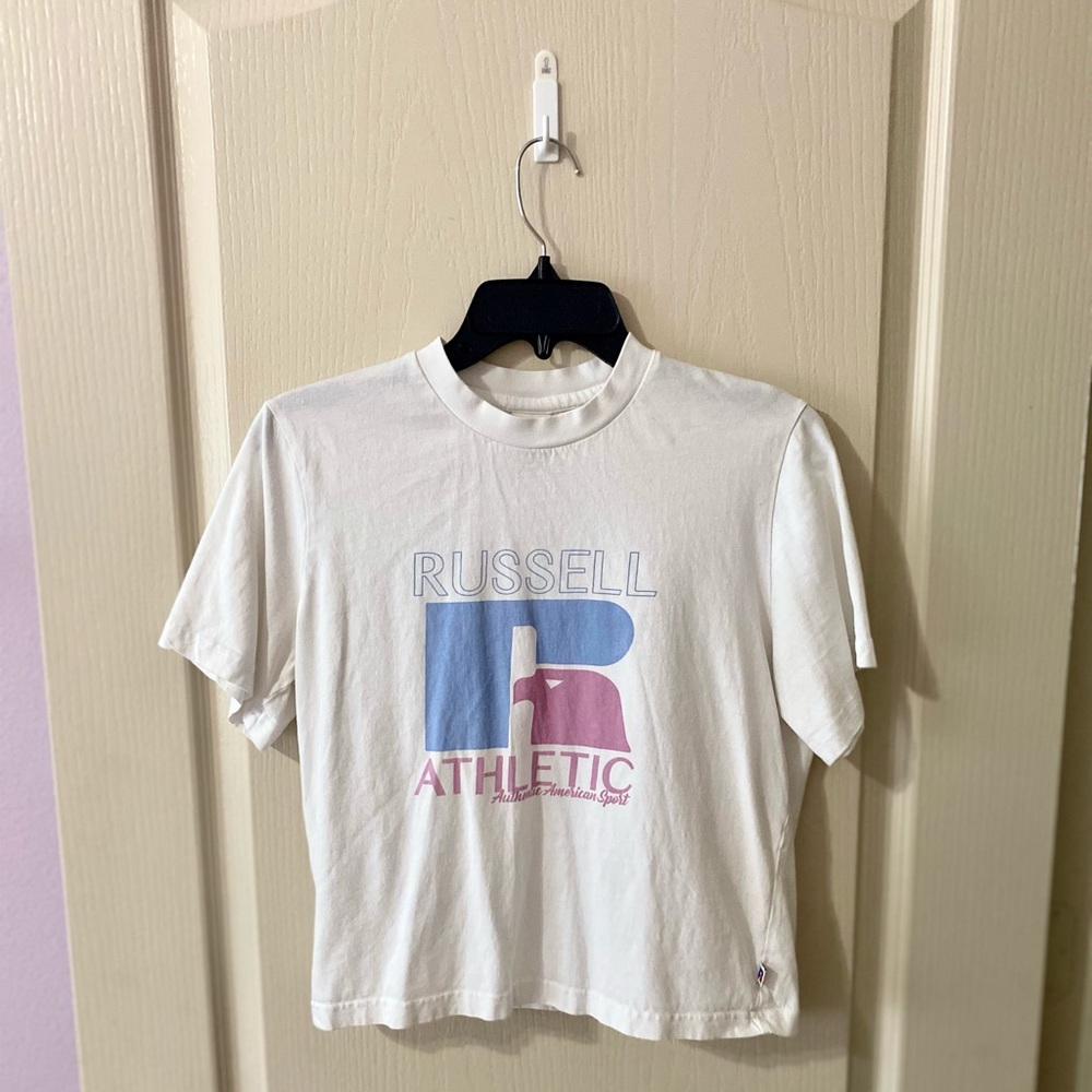 Russel Athletic Women’s Mid-Crop Graphic Tee Shirt